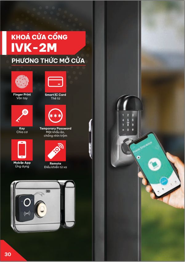 Khóa Cửa Cổng IVK-2M